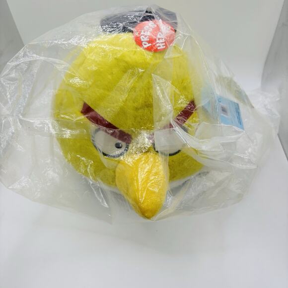 Rare 2012 Rovio Angry Birds 8" Chuck Yellow Bird Plush Stuffed Animal Sealed New - Picture 11 of 12